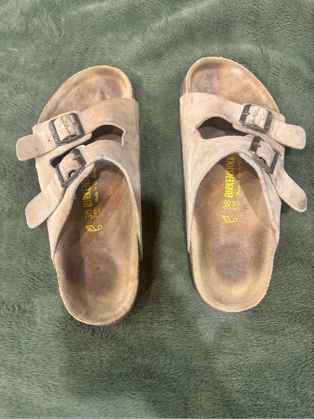 Birkenstock Kids Sandals in Tan Suede